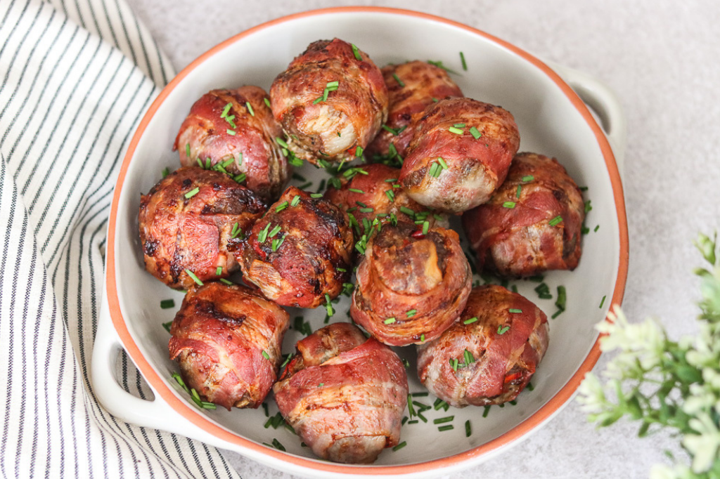 beef and bacon meatballs
