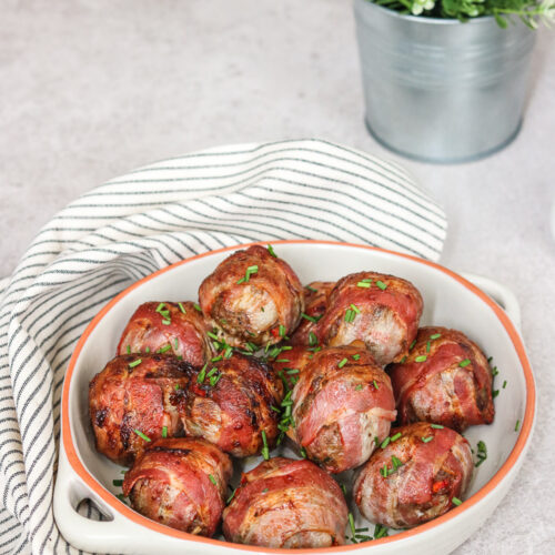 easy beef and bacon meatballs