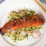 Miso Salmon with Zucchini Noodles