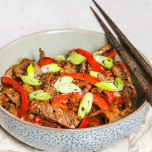 pepper steak with peppers